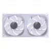 Jonsbo ZB-240WR Infinity Mirror ventoinha, ARGB, PWM, pás invertidas, 240 mm, branca