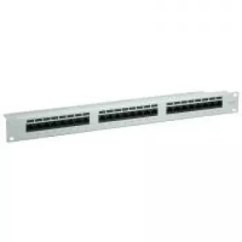 Patch panel VALUE Cat.6/Class E 24 portas UTP cinzento-claro