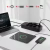 Extensão elétrica MACLEAN MCE391 B – 6 tomadas, 4×USB-A + 1×USB-C, 110–240V, 2500W, cabo de 3 m, preto