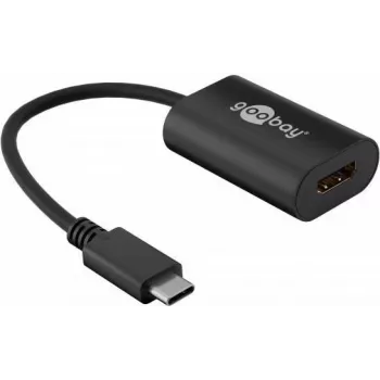 Wentronic goobay - Adaptador de vídeo externo - USB-C - HDMI - preto (38532)