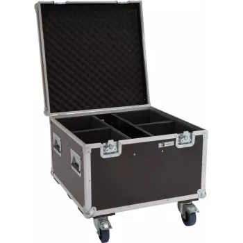 Flightcase ROADINGER 4x LED Theatre COB 100 com rodas (31005194)
