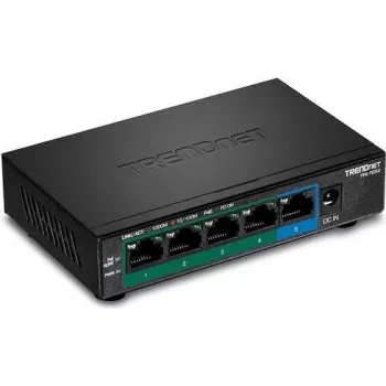 TRENDnet TPE-TG52 - Switch - 4 x 10/100/1000 (PoE+) + 1 x 10/100/1000 - Secretária, montagem na parede - PoE+ (32 W)