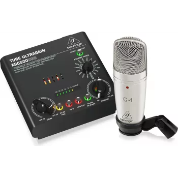 Microfone Behringer Voice Studio - kit de gravação e podcasting