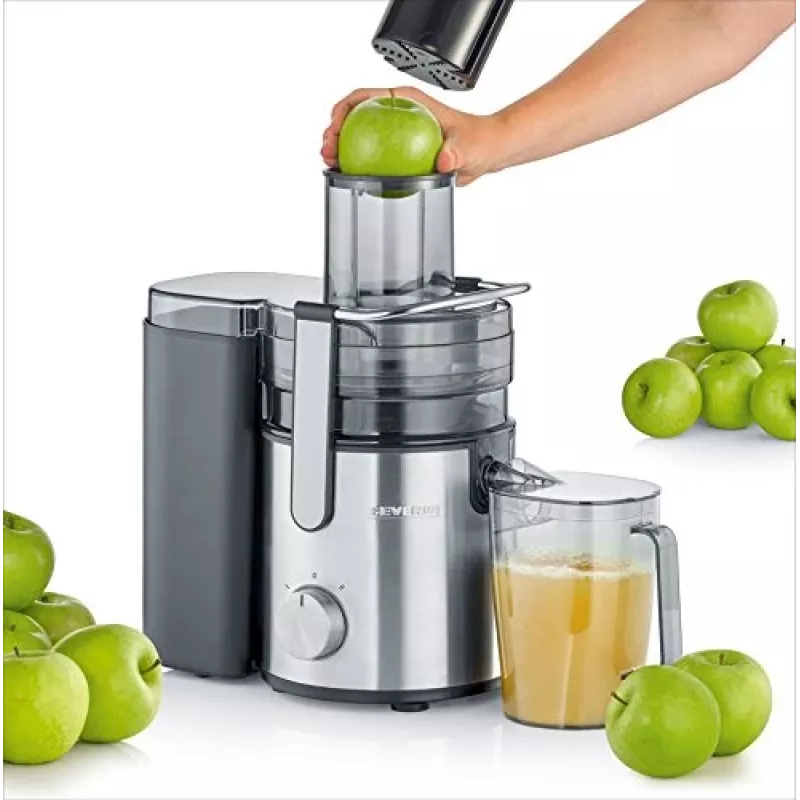 Severin ES 3570 centrifugadora, 800 W, 1,1 l, aço inoxidável/preto