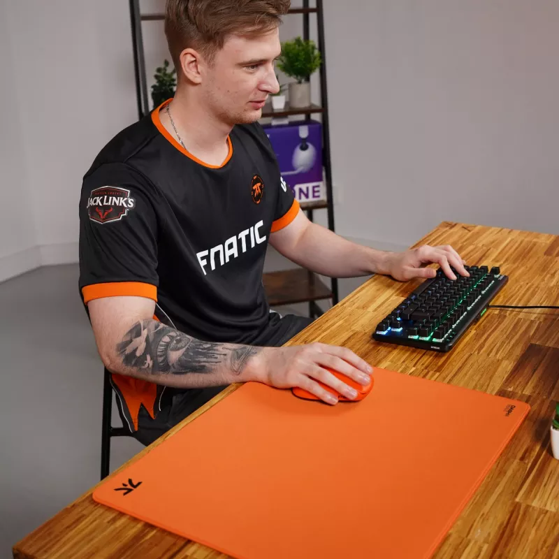 Tapete de rato gaming Fnatic DASH2 MAX laranja