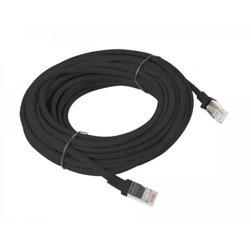 Cabo de rede Lanberg PCU5-10CC-1000-BK preto 10 m Cat5e U/UTP (UTP) (PCU5-10CC-1000-BK)