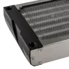 Radiador Aqua-Computer airplex radical 2/480 — alumínio/cobre/aço inoxidável, 520×140×40 mm