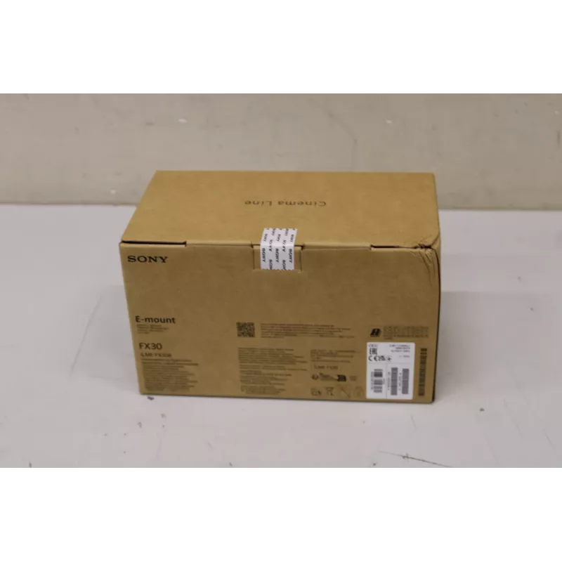 Câmara de cinema Sony FX30B objetiva de 35 mm (sem XLR) — embalagem danificada