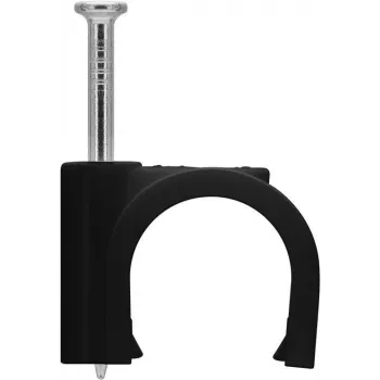 Goobay clipe para cabo 14 mm, preto (64685)