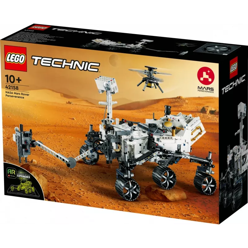 LEGO Technic NASA Mars Rover Perseverance Conjunto espacial com experiência de app AR Conjunto de descoberta científica Aprenda sobre engenharia de veículos Brinquedo de construção