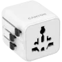 Adaptador de viagem CANYON OnTour One EU UK US AUS branco (CNS-TA1005W) – conversão universal de fichas para EU/UK/US/AUS