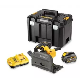 Serra circular manual DEWALT DCS520T2 54V 2x XR FLEXVOLT 6Ah TSTAK preto, amarelo