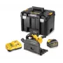 Serra circular manual DEWALT DCS520T2 54V 2x XR FLEXVOLT 6Ah TSTAK preto, amarelo