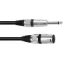 Cabo adaptador XLR para 6,3 mm mono Omnitronic 3022519B — 1× XLR 3 pinos para 1× 6,3 mm mono, 2 m
