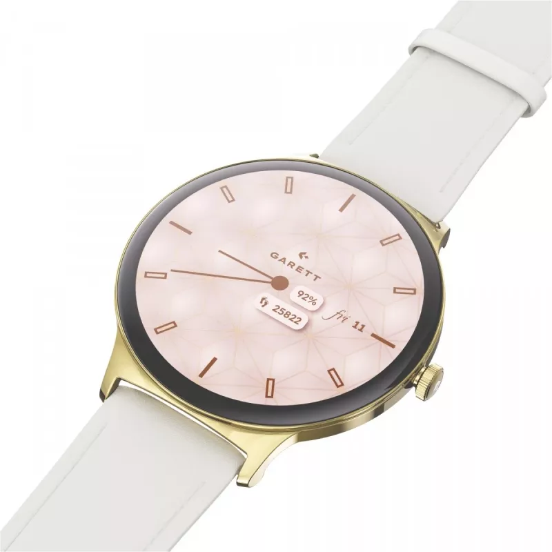 Smartwatch Garett Verona 2 dourado Steel com Bluetooth e medidor de frequência cardíaca