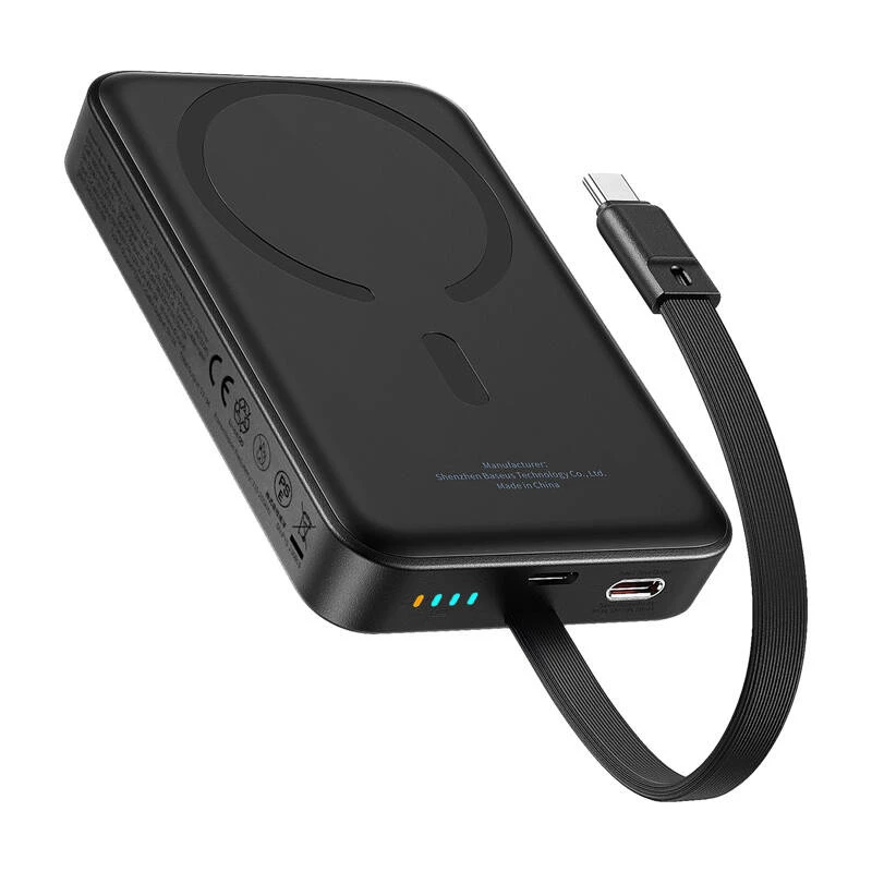 Powerbank magnética Baseus Mini 10000mAh 30W (preto) Bayern Edition