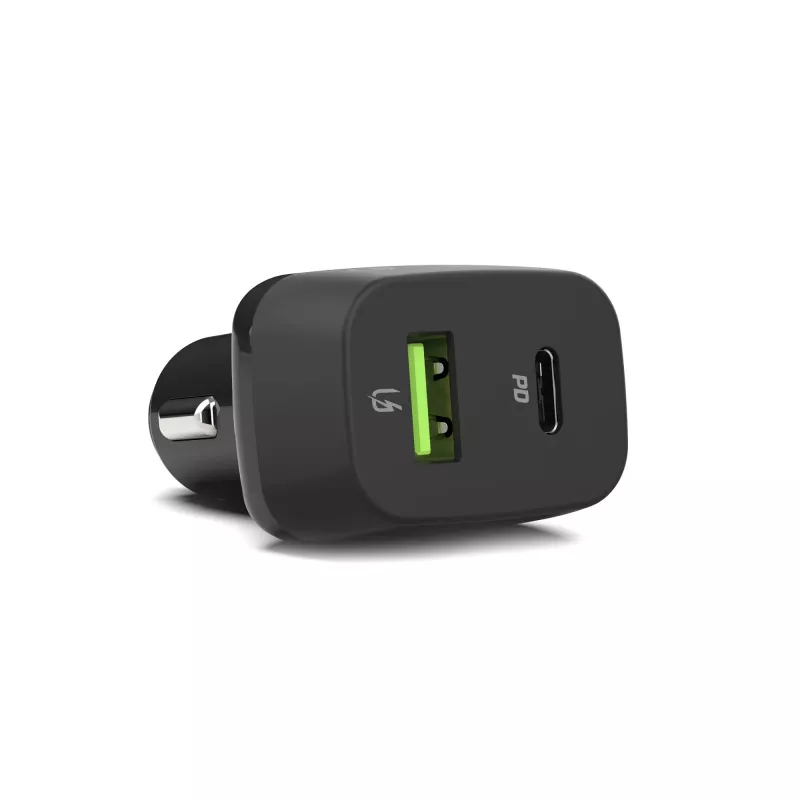Carregador para automóvel Green Cell CAD33, 42 W, USB-C PD + USB-A QC3.0, entrada 12/24 V, saída 5–12 V