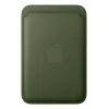 Carteira FineWoven com MagSafe para Apple iPhone verde musgo Microtwill