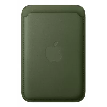 Carteira FineWoven com MagSafe para Apple iPhone verde musgo Microtwill