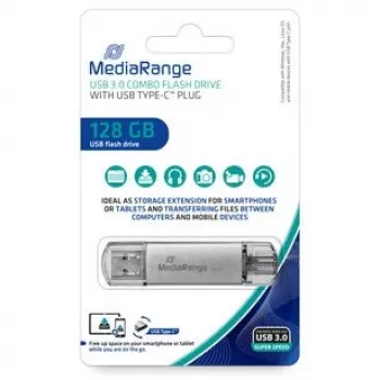 Pen USB MediaRange 128 GB USB Type-A USB Type-C MR938