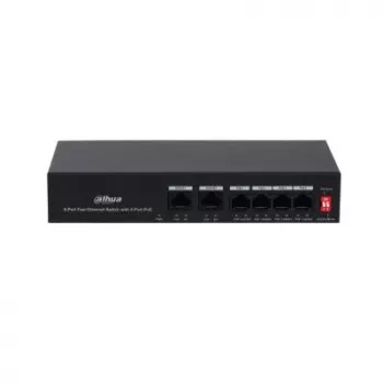 Switch de rede Dahua Technology PoE DH-PFS3006-4ET-36 Fast Ethernet (10/100) Power over Ethernet (PoE) preto
