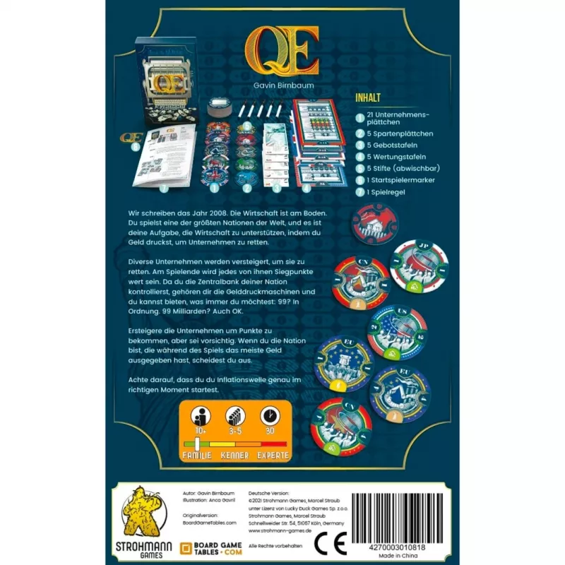 Q.E., jogo de tabuleiro