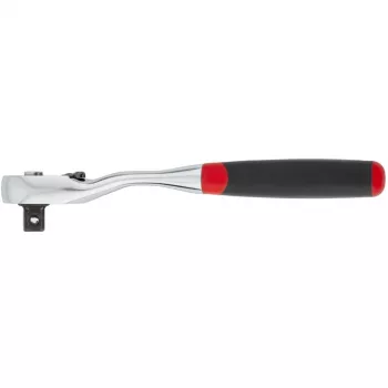 Catraca reversível Wiha 3/8 botão de pressão e retenção de esferas preto/vermelho (45625)