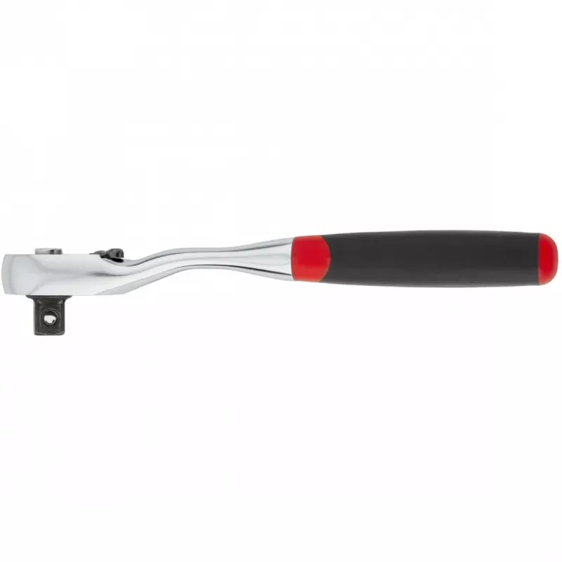 Catraca reversível Wiha 3/8 botão de pressão e retenção de esferas preto/vermelho (45625)