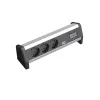 Distribuidor de energia Bachmann Desk 1 3 tomadas AC preto