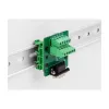DeLOCK D-Sub 9 pinos fêmea para barra de terminais para calha DIN 51 mm 58 mm 30 mm