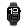 Watch Series 10 GPS 46 mm caixa de alumínio Jet Black com bracelete desportiva preta – M/L