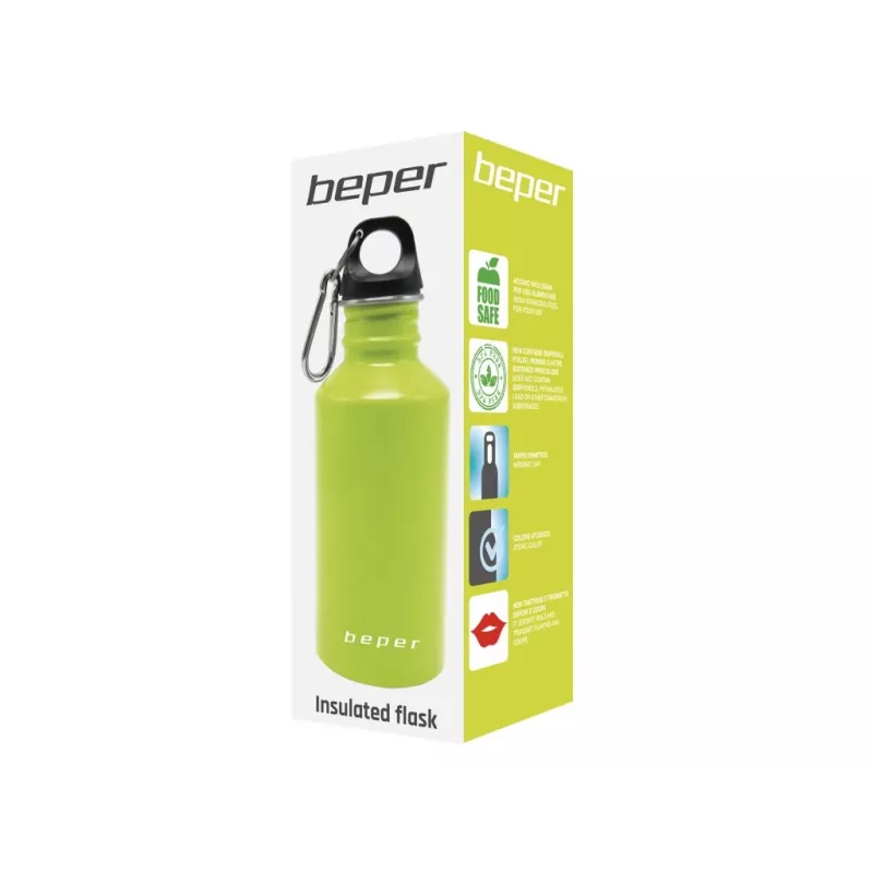 Beper C102BOT003 garrafa de aço inoxidável, 500 ml