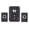 Altifalantes DEFENDER V11 11 W com fios 2.1 altifalantes satélite de secretária, USB 5 V, preto