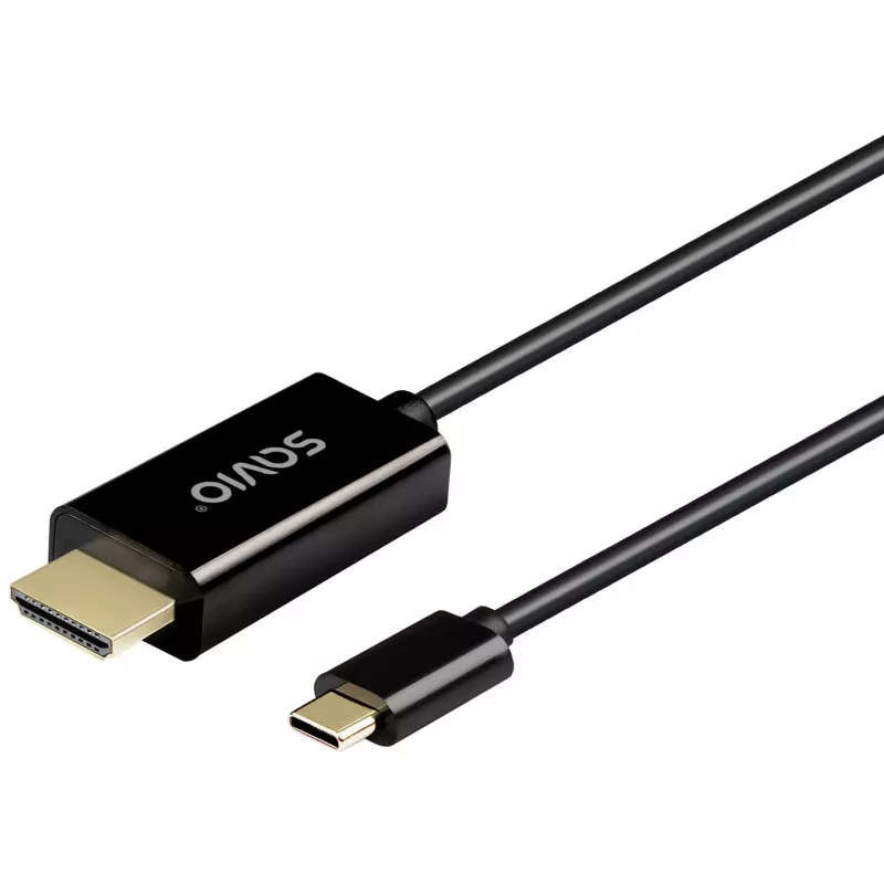 Cabo USB-C para HDMI SAVIO CL-190, 30Hz, 1m, Plástico