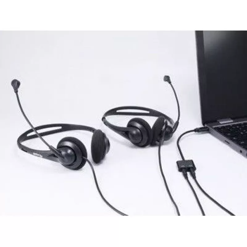 Adaptador DAC de áudio USB-C para duplo 3,5 mm Equip, USB C, ficha, 2 x 3,5 mm, conector fêmea, 0,15 m, preto