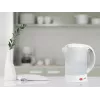 Chaleira elétrica LAFE LAFCZA45865, aço inoxidável, 0,6 L, 600 W, cinzento claro, tampa de bloqueio rebatível
