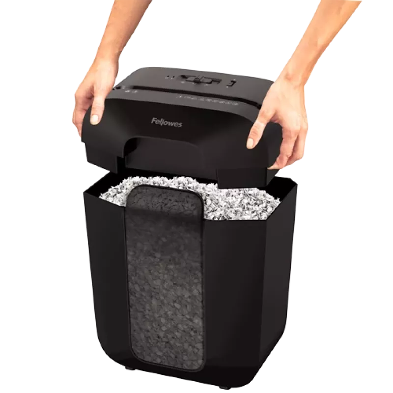 Destruidora de documentos Fellowes Powershred LX41 corte em partículas preta