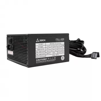 Fonte de alimentação ATX SBOX PSU-400-2 400W de potência de saída, formato ATX