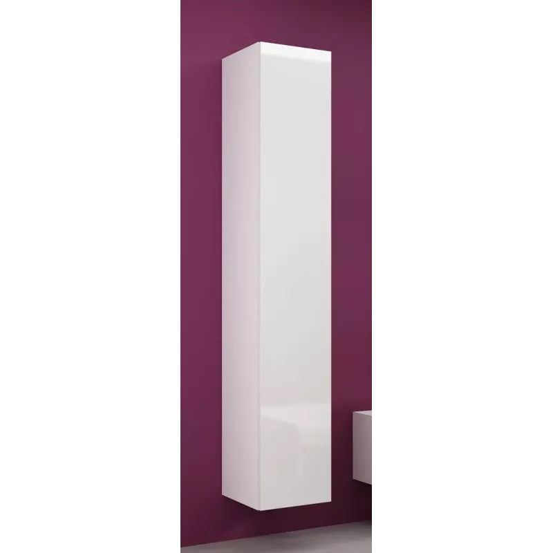 Conjunto de armários de sala Cama VIGO novo 13 branco/branco brilhante