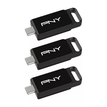 Pen drive PNY Elite 128 GB USB-C 3.2 Gen 1, pack de 3 (Retail)