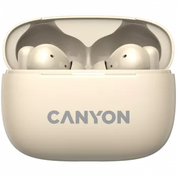 Auscultadores e headset Canyon CNS-TWS10BG True Wireless Stereo (TWS) In-Ear para chamadas/música/desporto/dia a dia USB Type-C Bluetooth Bege (CNS-TWS10BG)