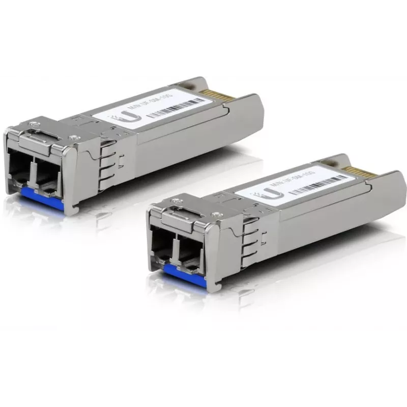 Transceptor de fibra ótica SFP+ Ubiquiti UACC-OM-SM-10G-D-2 10 Gbps 1310 nm LC Single-Mode 10 km (pack de 2)