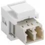 Goobay 80000 - Plano - branco - LC - LC - conector fêmea - conector fêmea (80000)