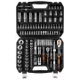 Chaves de caixa 1/4, 1/2, conjunto com 110 unid., CrV