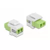 Módulo Keystone LC Duplex conector fêmea para LC Duplex conector fêmea DeLOCK 86816