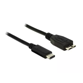 Cabo USB DeLOCK 1 m USB 3.1 USB 3.2 Gen 2 USB C Micro-USB B preto