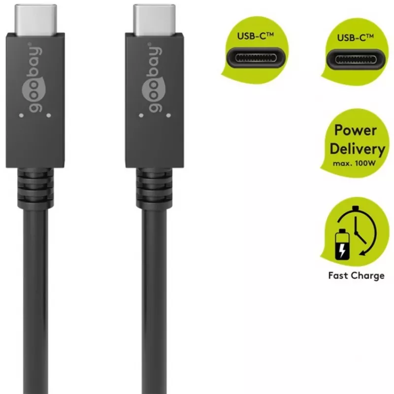Cabo USB Goobay 49254 preto