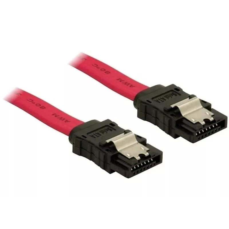 Cabo SATA DeLOCK 84302 0,5 m vermelho