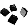 Teclas GLORIOUS GPBT retroiluminadas — layout ANSI, material PBT, preto