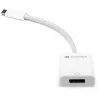 Adaptador USB, ficha USB-C > conector fêmea DisplayPort (branco, 11 cm)